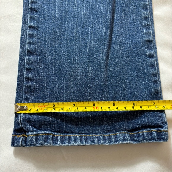 Lilly Pulitzer Mid-Rise Cropped Jeans Straight Leg Blue Denim Capris Size 6 - Picture 14 of 15